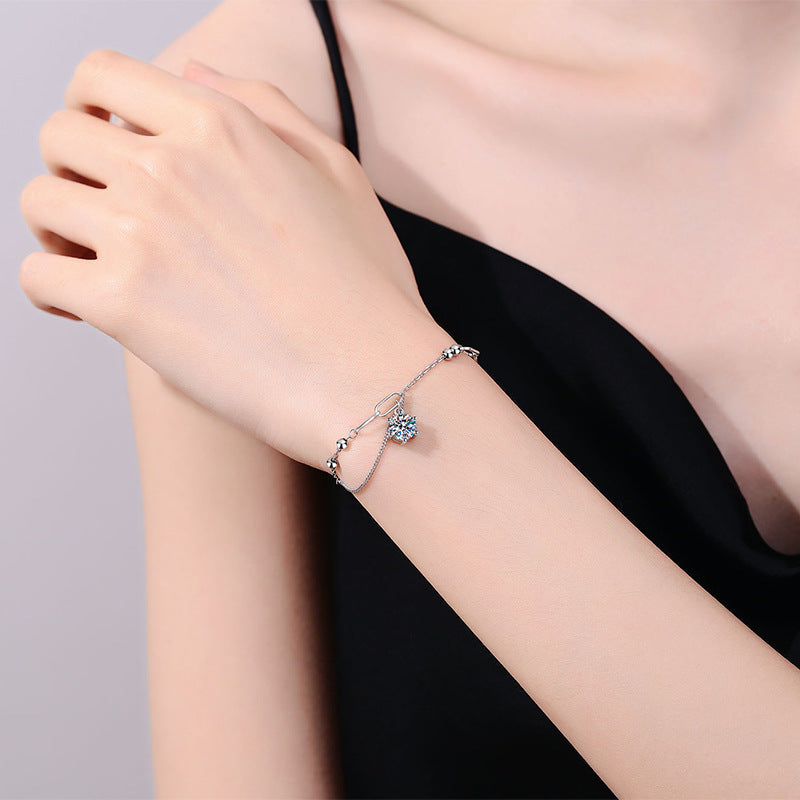 [Super CiCi]CLASSIC SOLITAIRE MOISSANITE BRACELET