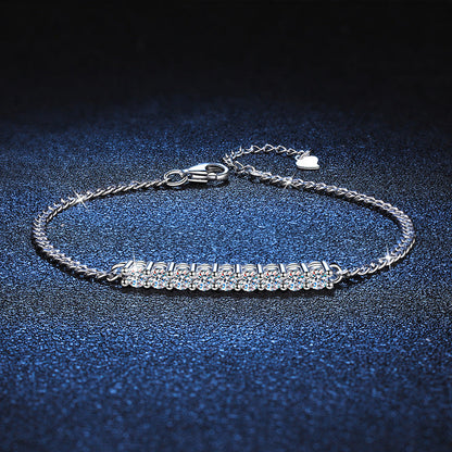 [Super CiCi]SMILING CURVE MOISSANITE BRACELET