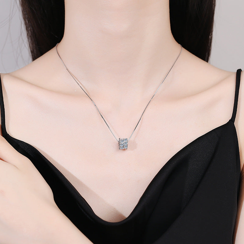 [Super CiCi]ELEGANT SLIM-WAIST MOISSANITE NECKLACE