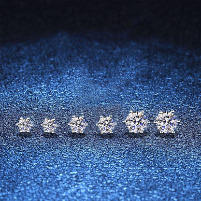 [Super CiCi]SIX-PRONG MOISSANITE EARRINGS