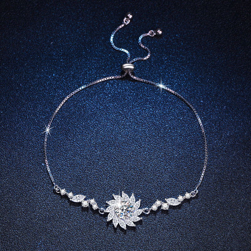 [Super CiCi]RADIANT SUNFLOWER MOISSANITE BRACELET