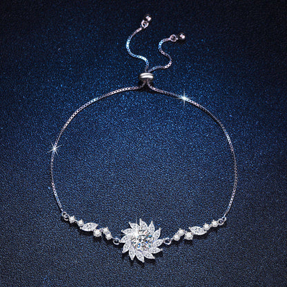 [Super CiCi]RADIANT SUNFLOWER MOISSANITE BRACELET