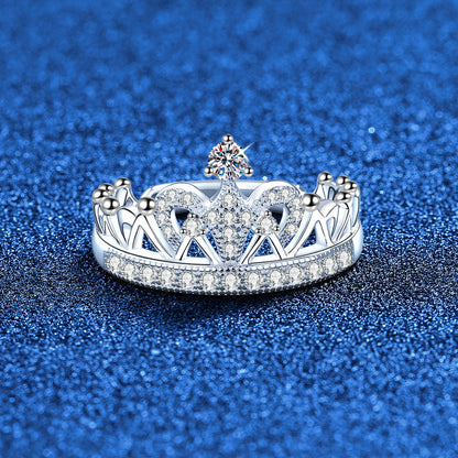 [Super CiCi]DREAMY CROWN MOISSANITE RING - 1.2CT ELEGANT PRINCESS STYLE
