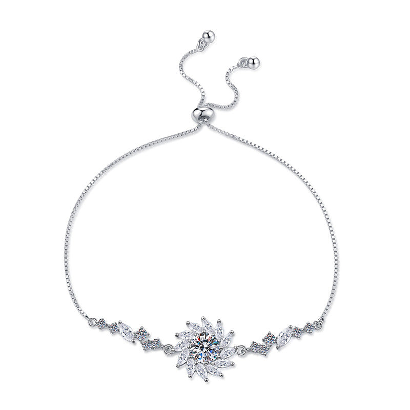 [Super CiCi]RADIANT SUNFLOWER MOISSANITE BRACELET