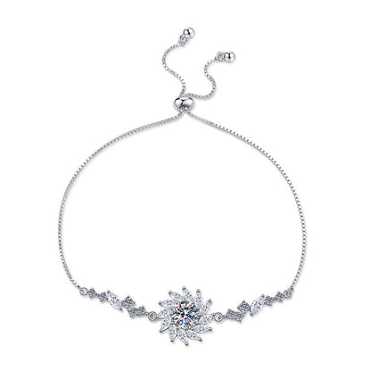 [Super CiCi]RADIANT SUNFLOWER MOISSANITE BRACELET