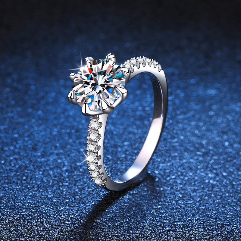 [Super CiCi]BOLD TIGER CLAW MOISSANITE ENGAGEMENT RING