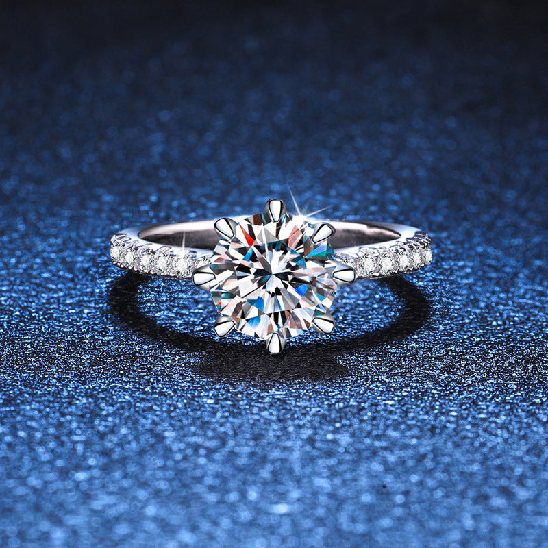 [Super CiCi]BOLD TIGER CLAW MOISSANITE ENGAGEMENT RING
