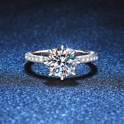 [Super CiCi]BOLD TIGER CLAW MOISSANITE ENGAGEMENT RING