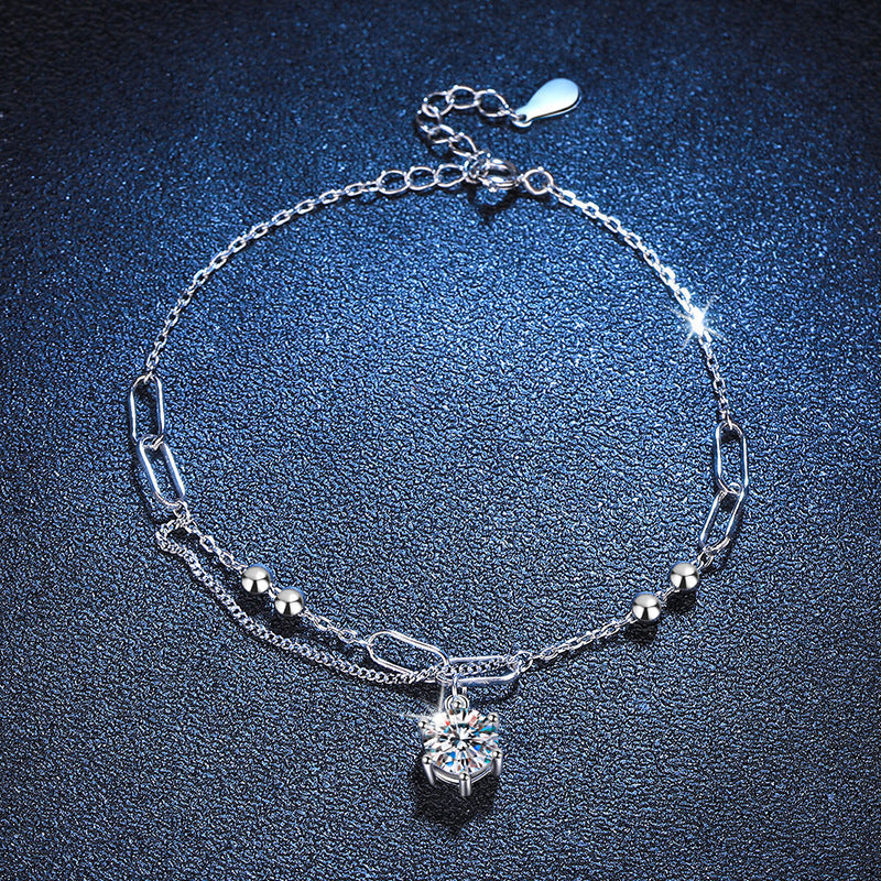 [Super CiCi]CLASSIC SOLITAIRE MOISSANITE BRACELET