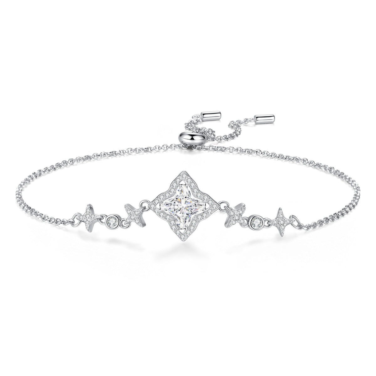 [Super CiCi]MARQUISE-CLOVER MOISSANITE BRACELET