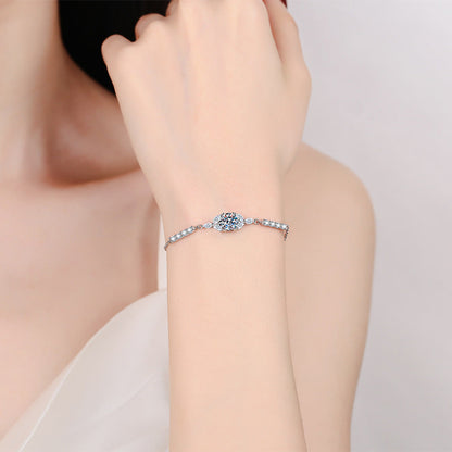 [Super CiCi]BLOOMING STAR-FLOWER MOISSANITE BRACELET