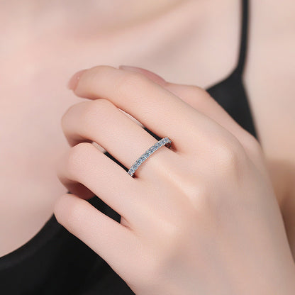 [Super CiCi]DAINTY 0.87CT FULL ETERNITY MOISSANITE RING