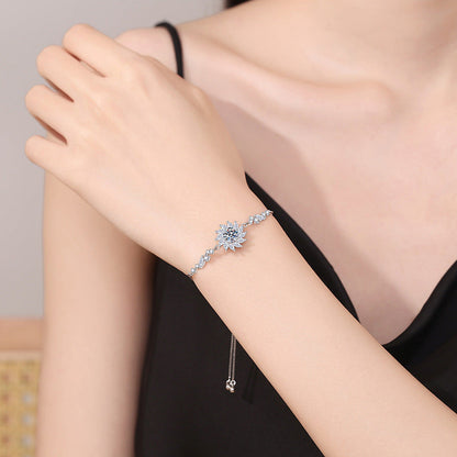 [Super CiCi]RADIANT SUNFLOWER MOISSANITE BRACELET