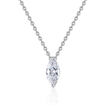 [Super CiCi]SOPHISTICATED MARQUISE-CUT MOISSANITE PENDANT NECKLACE