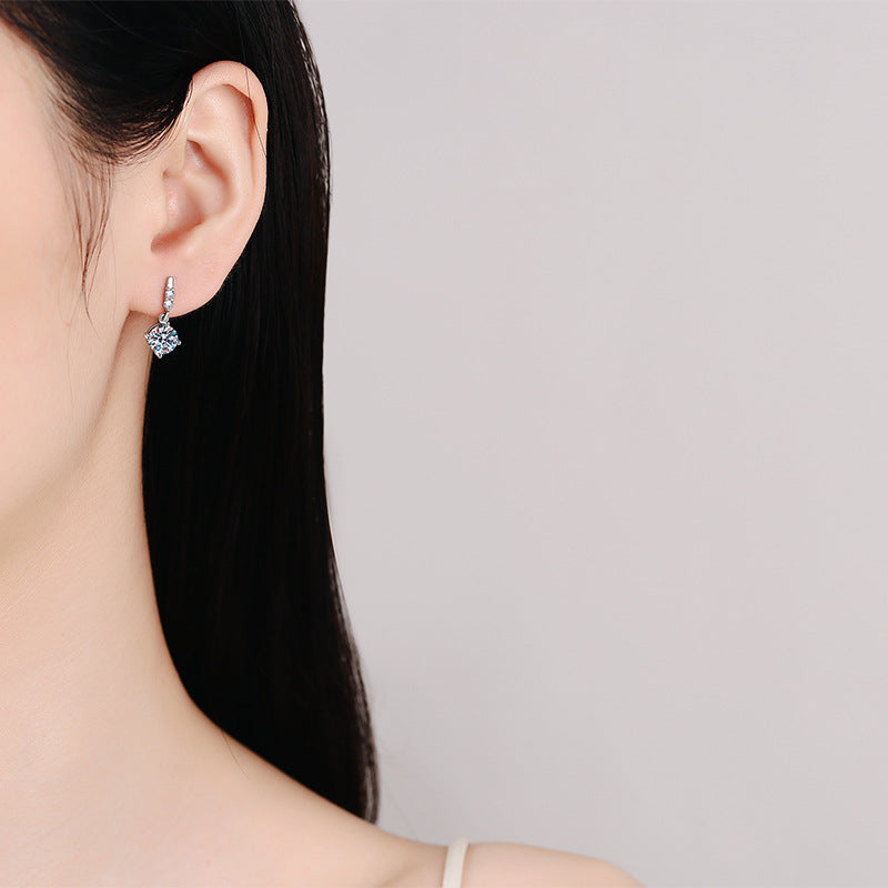 [Super CiCi]DYNAMIC TASSEL MOISSANITE DROP EARRINGS