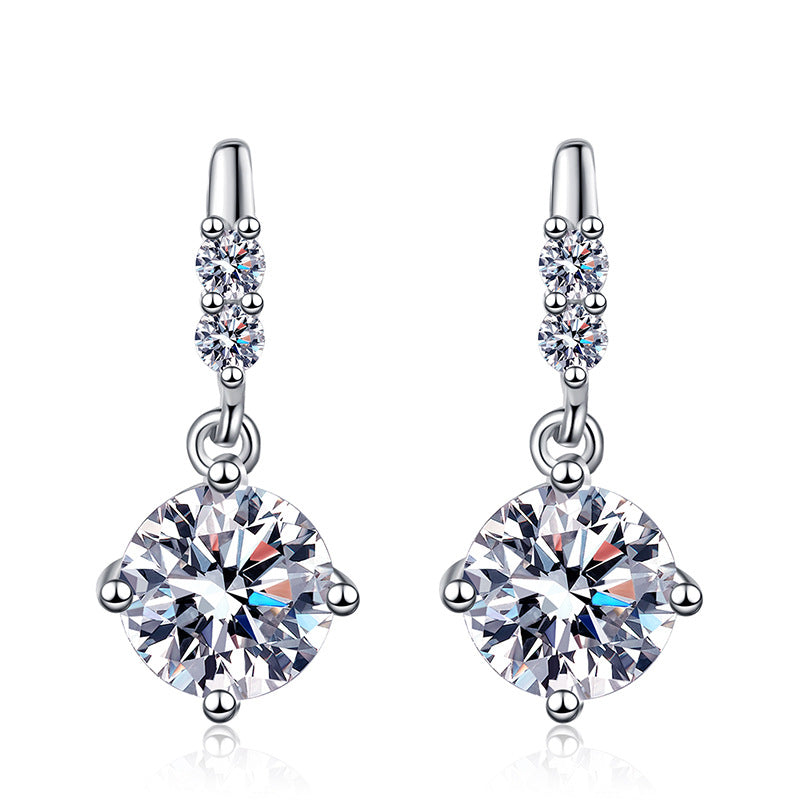 [Super CiCi]DYNAMIC TASSEL MOISSANITE DROP EARRINGS