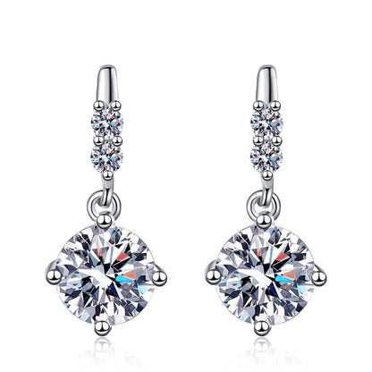 [Super CiCi]DYNAMIC TASSEL MOISSANITE DROP EARRINGS