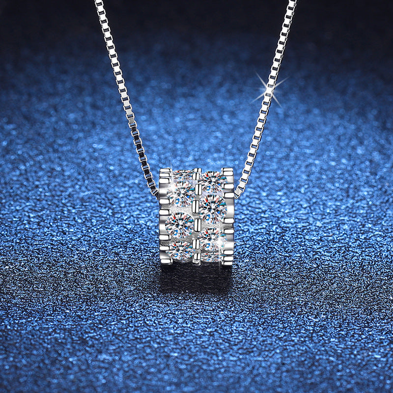 [Super CiCi]ELEGANT SLIM-WAIST MOISSANITE NECKLACE