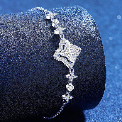 [Super CiCi]MARQUISE-CLOVER MOISSANITE BRACELET