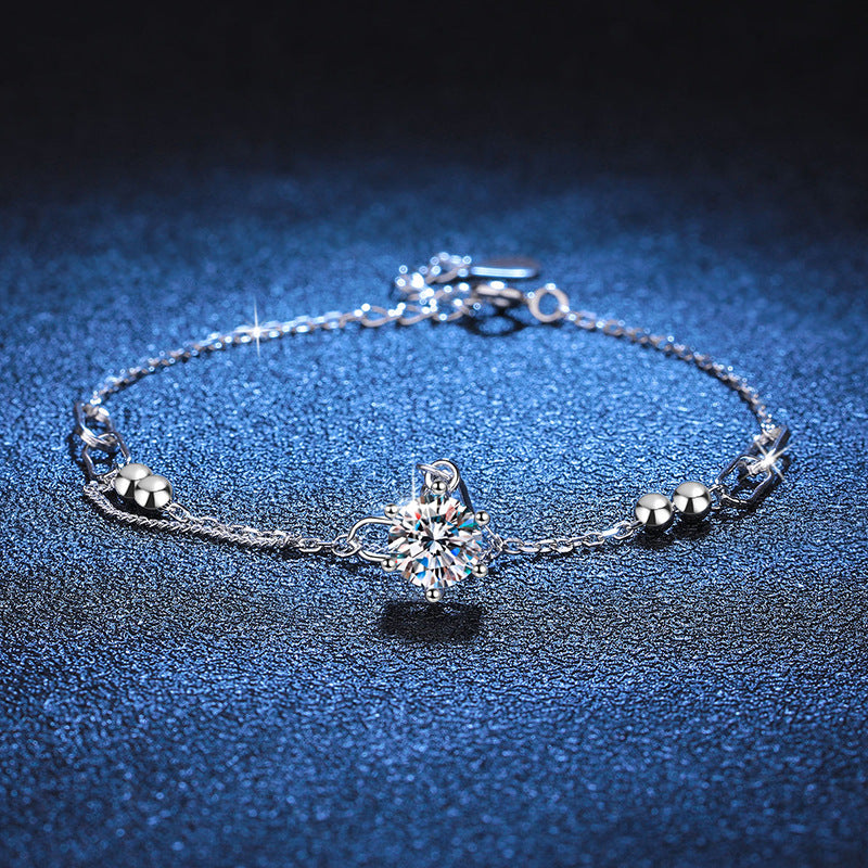 [Super CiCi]CLASSIC SOLITAIRE MOISSANITE BRACELET