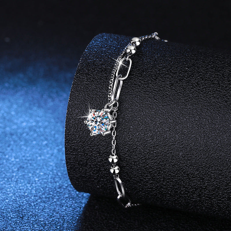 [Super CiCi]CLASSIC SOLITAIRE MOISSANITE BRACELET