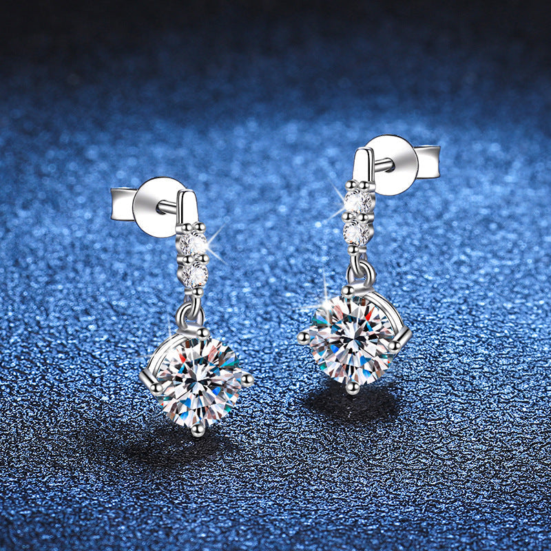 [Super CiCi]DYNAMIC TASSEL MOISSANITE DROP EARRINGS