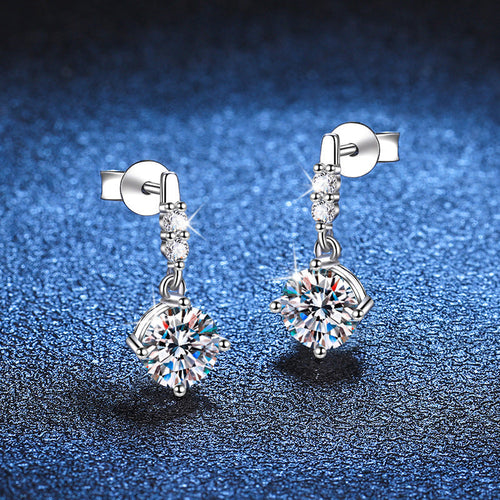 [Super CiCi]DYNAMIC TASSEL MOISSANITE DROP EARRINGS