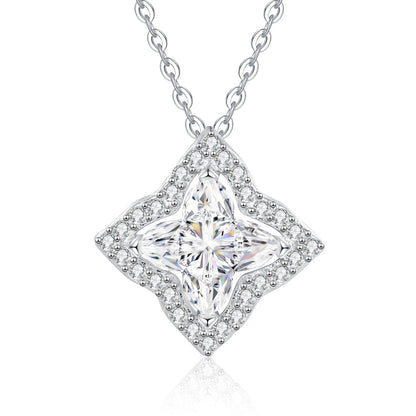[Super CiCi]STAR-CLOVER MOISSANITE NECKLACE