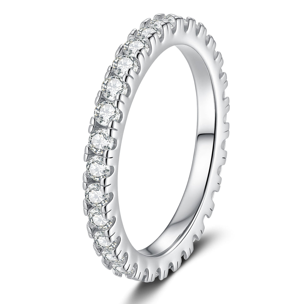 [Super CiCi]DAINTY 0.87CT FULL ETERNITY MOISSANITE RING