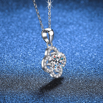 [Super CiCi]CLASSIC CLOVER MOISSANITE PENDANT NECKLACE