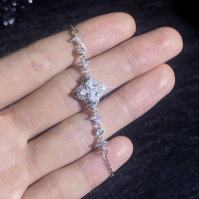 [Super CiCi]MARQUISE-CLOVER MOISSANITE BRACELET