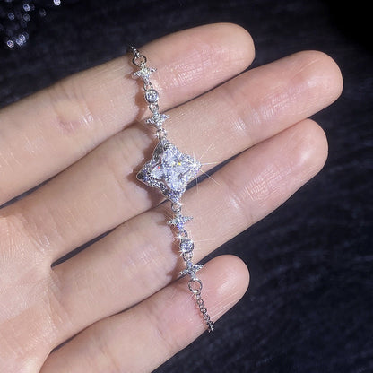 [Super CiCi]MARQUISE-CLOVER MOISSANITE BRACELET