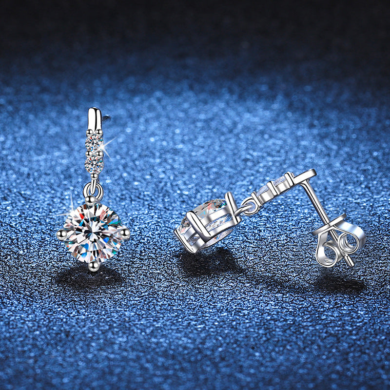 [Super CiCi]DYNAMIC TASSEL MOISSANITE DROP EARRINGS