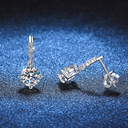 [Super CiCi]DYNAMIC TASSEL MOISSANITE DROP EARRINGS