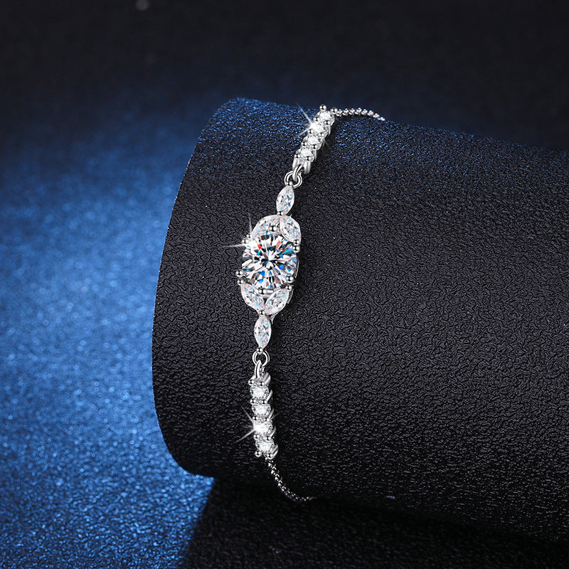 [Super CiCi]BLOOMING STAR-FLOWER MOISSANITE BRACELET