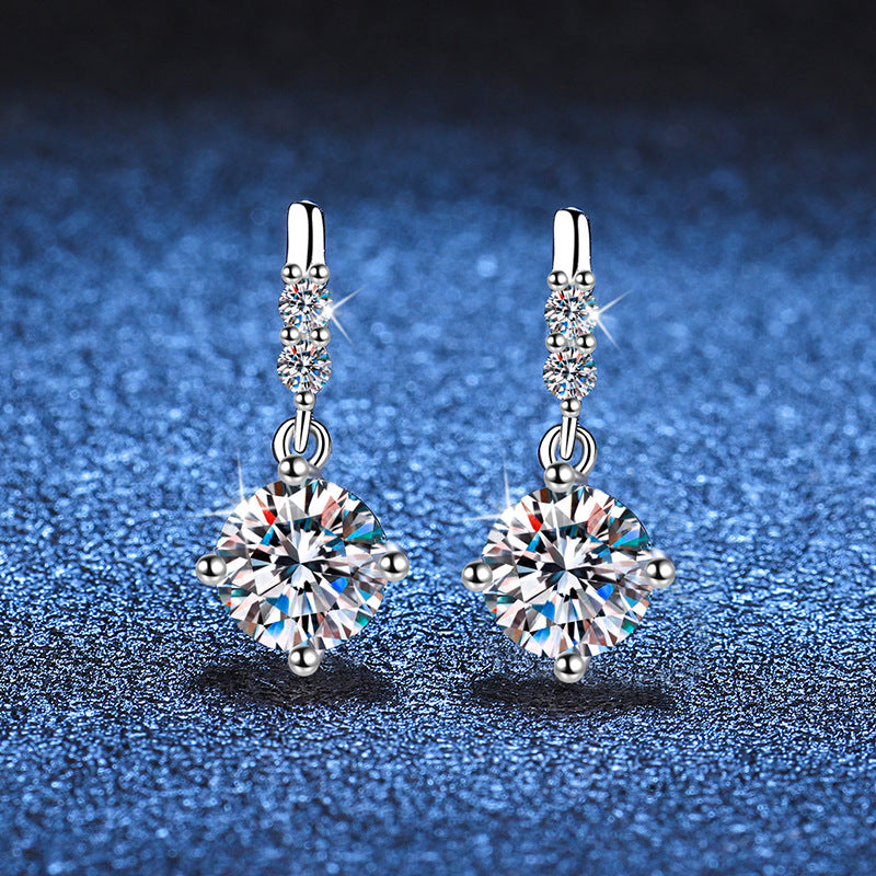[Super CiCi]DYNAMIC TASSEL MOISSANITE DROP EARRINGS