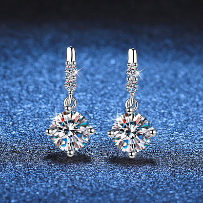 [Super CiCi]DYNAMIC TASSEL MOISSANITE DROP EARRINGS