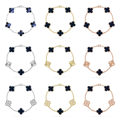 [Super CiCi ]CLOVER 5 MOTIF PIETERSITE BRACELET COLLECTION