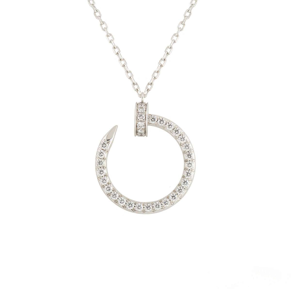 [Super CiCi ]JUSTE NECKLACE SILVER DIAMONDS
