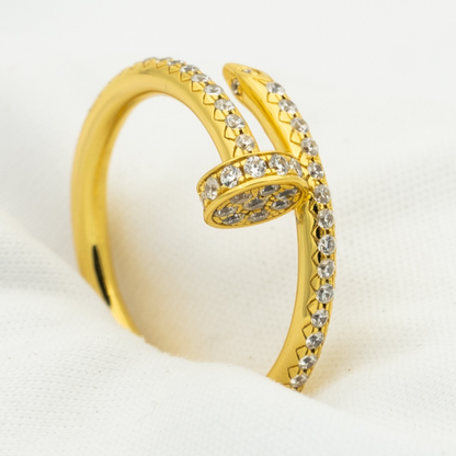 [Super CiCi ]JUSTE RING 1.8MM GOLD DIAMONDS