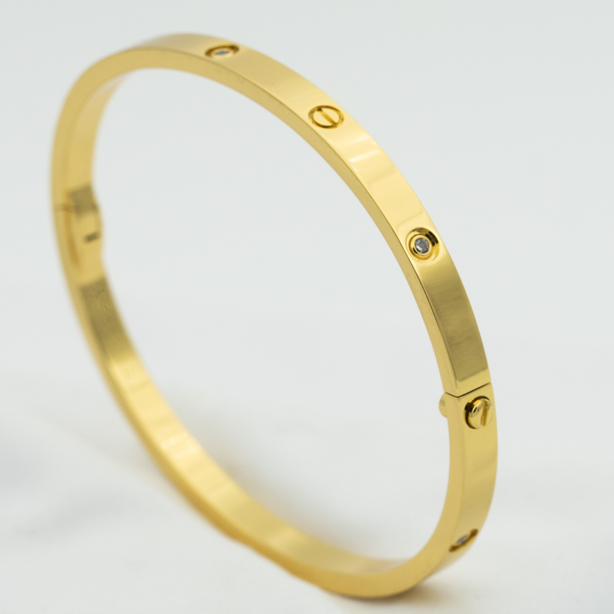 [Super CiCi ]LOVE BRACELET 3.65MM 6 DIAMONDS
