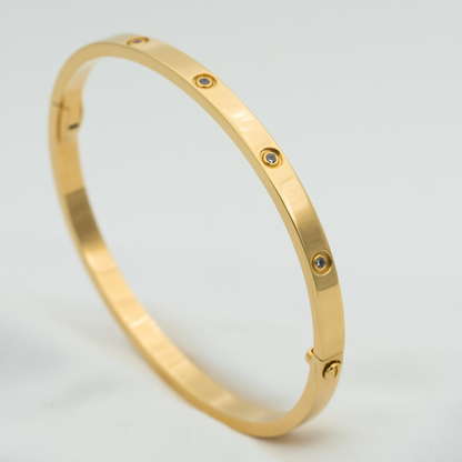 [Super CiCi ]LOVE BRACELET 3.65MM 10 DIAMONDS