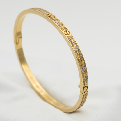 [Super CiCi ]LOVE BRACELET 3.65MM DIAMOND-PAVED