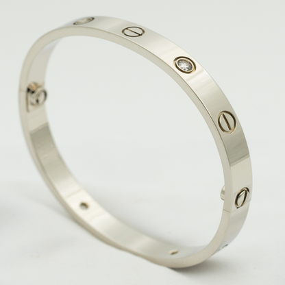 [Super CiCi ]LOVE BRACELET 6.1MM 4 DIAMONDS