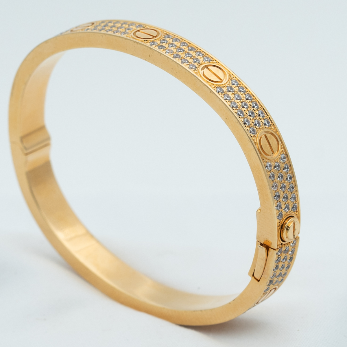 [Super CiCi ]LOVE BRACELET 6.1MM DIAMOND-PAVED
