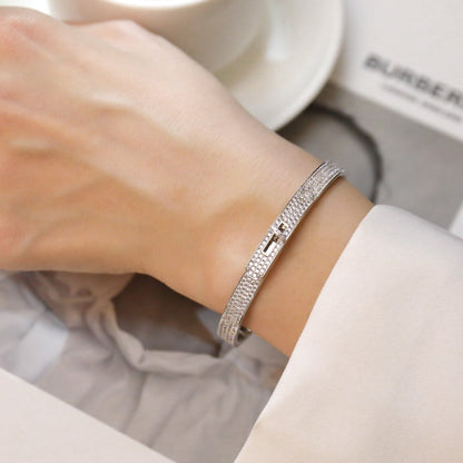 [Super CiCi ]KELLY BRACELET DIAMOND PAVED