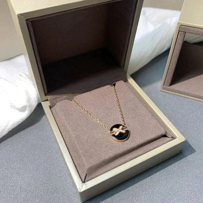 [Super CiCi ]JEUX DE ROSE GOLD DIAMOND NECKLACE