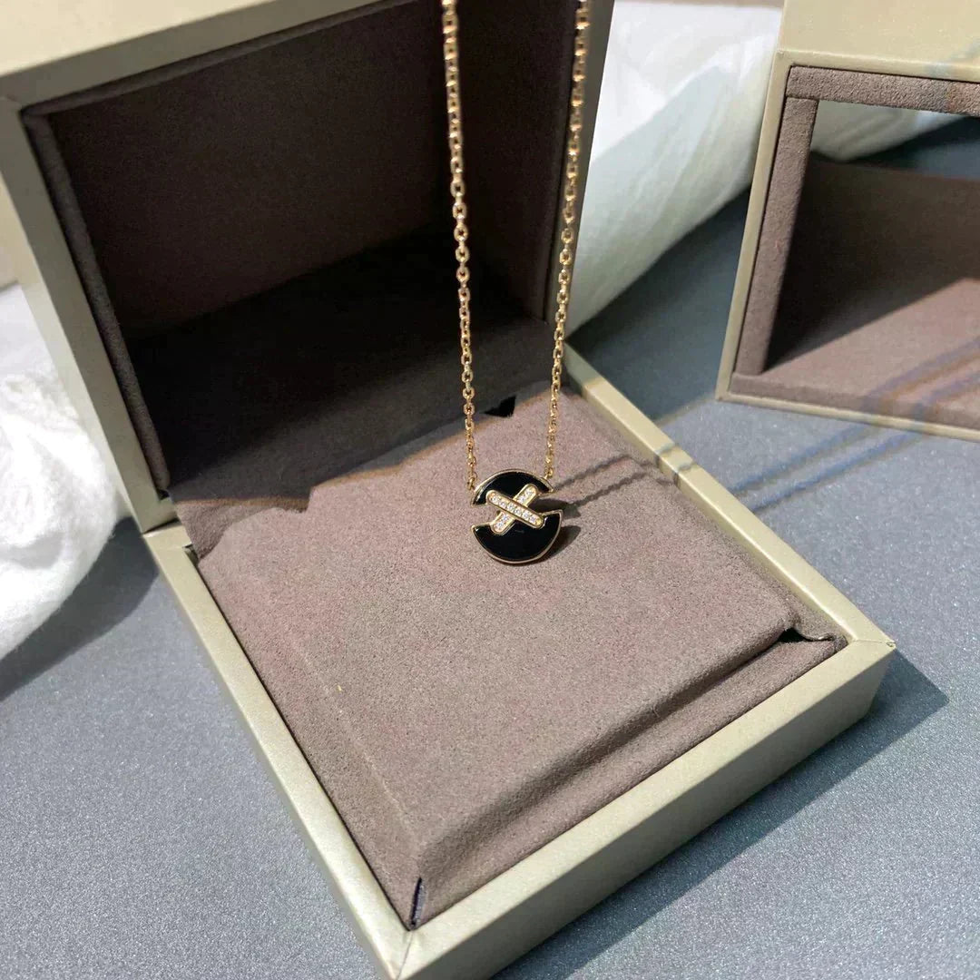 [Super CiCi ]JEUX DE ROSE GOLD DIAMOND NECKLACE