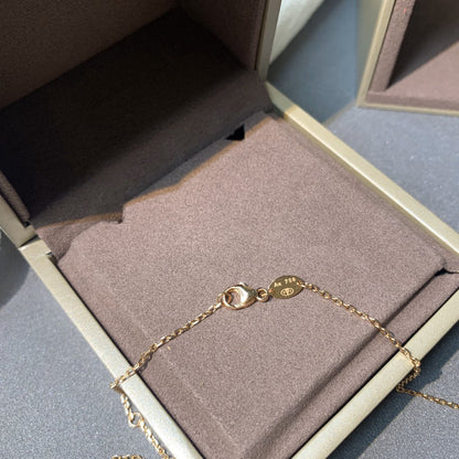 [Super CiCi ]JEUX DE PINK GOLD DIAMOND NECKLACE