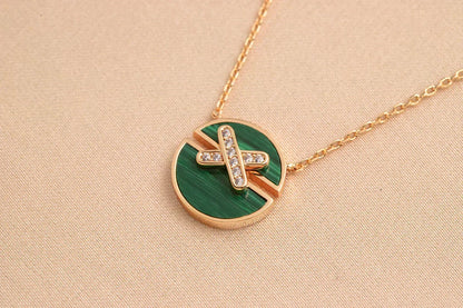 [Super CiCi ]JEUX DE ROSE GOLD DIAMOND NECKLACE